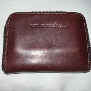 Small Zip Wallet, Leather